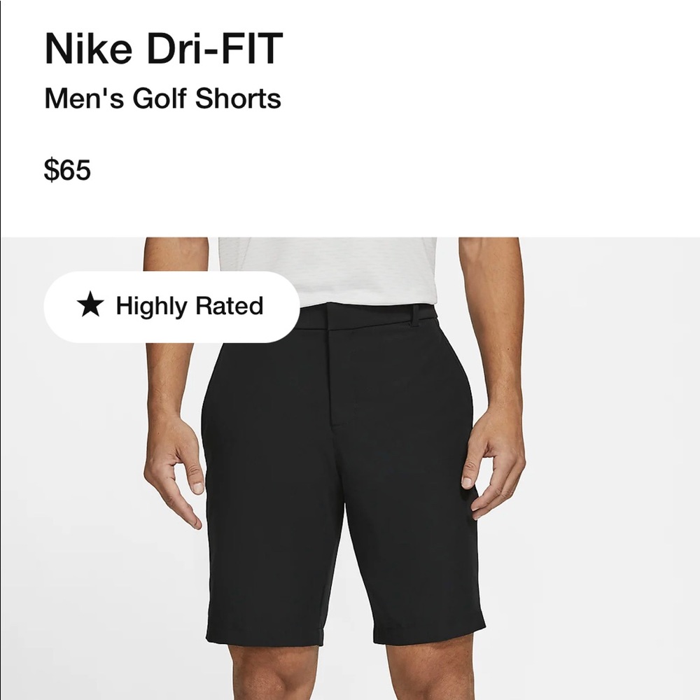 Nike Dri Fit Golf Shorts, Amazing Condition!